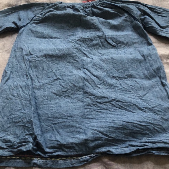 Girls mud pie brand long sleeve denim shirt dress/top, in great condition. 4T - Picture 7 of 7